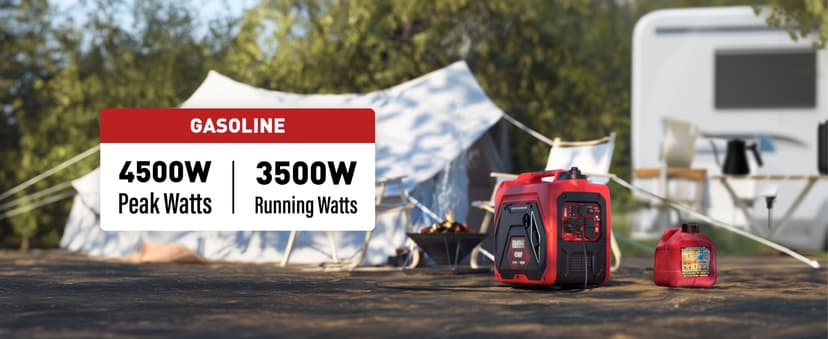 ERAYAK 4500W Portable Inverter Generator for Home Use, Super Quiet Small Generator for Camping Outdoor Emergency Power Backup, Gas Powered Engine, EPA Compliant