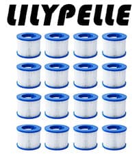 LILYPELLE 2-4 Person Inflatable Hot Tub, Portable Large Round Hottub with 120 Bubble Jets, Outdoor Spa Set Included Heater Pump, Filter and Spa Cover, 72" X 72" X 25"