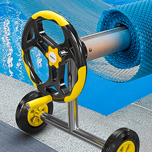 VINGLI 12Mil Solar Pool Cover 16x32FT Rectangle Solar Blanket for Inground Pool and Above-Ground Swimming Pool, Blue (16' x 32')