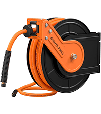 Giraffe Tools Pressure Washer Hose Reel, 1/4" × 65ft Pressure Hose Reel, Auto Rewind Power Washer Hose Reel, Wall/Floor Mounted, 3200 PSI