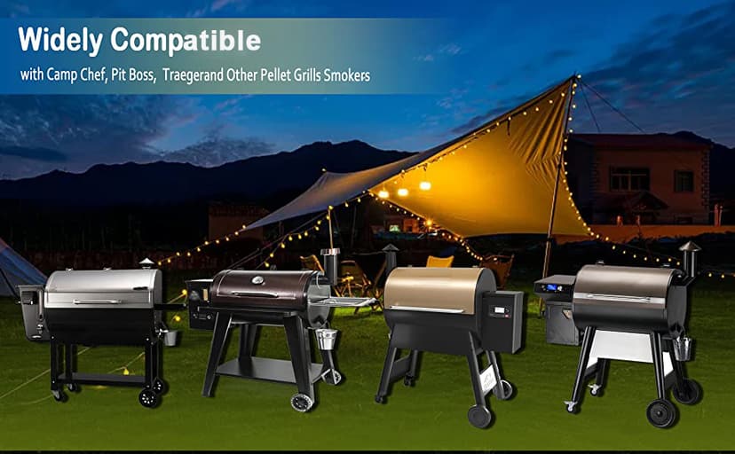 ๐๐๐๐ ๐๐ฝ๐๐๐๐
๐๐
 Pellet Grill Smoke Stack Chimney Replacement for Pit Boss Traeger Camp Chef, Replacement Stack Smoker Kits with Umbrella, Gasket, Screw, Locking Washer & Washer