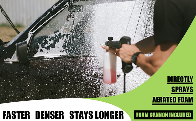 Electric Pressure Washer, Foam Cannon, 4 Different Pressure Tips, Power Washer, 3800 PSI 2.4 GPM