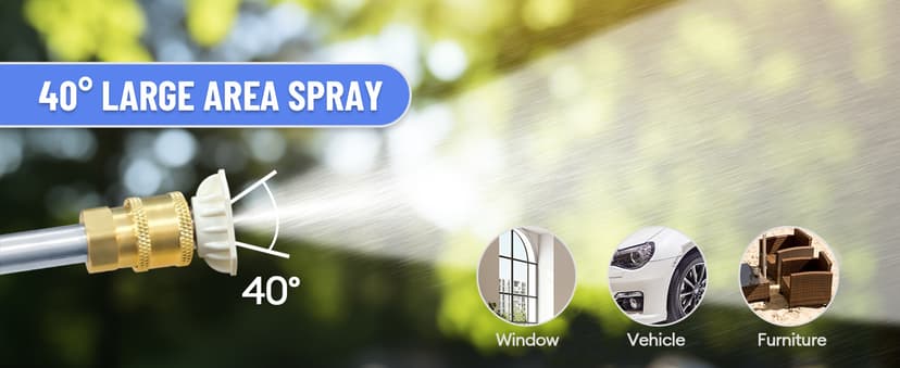 Electric Pressure Washer - 5000PSImax 3.2GPM ZHUOLIN Power Washer for Cars Washing with 25FT Pressure Hose, Blue