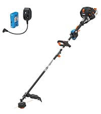 LawnMaster NPTGSP2617A No-Pull Gas Grass Trimmer with Electric Start 26cc 2 Cycle 17-Inch
