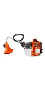 Husqvarna 130L Gas String Trimmer, 28-cc 2-Cycle, 18-Inch Straight Shaft Gas Weed Wacker with Rapid Replace Trimmer Head for Seamless String Reloading, 970514405