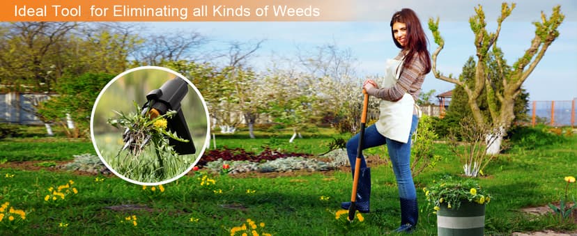 Weed Puller Tool, Fully Stand Up Weeding Tool With 3 Claws - Zero Bending and Back Saver, Effortless and Efficient Weed Remover, Durable and Lightweight Weeder, Ideal for Effortless Weed Removal