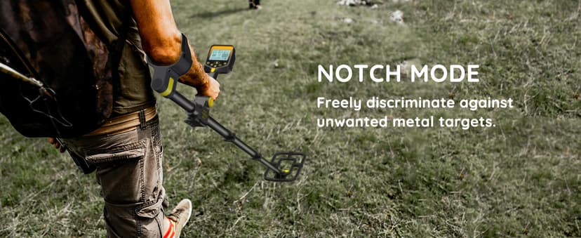 Metal Detector for Adults Waterproof - 2000mAh Chargeable Professional Cordless Gold Detector with LCD Display, Retractable Foldable Higher Accuracy Metal Detector with 10" IP68 Coil - OKESAM