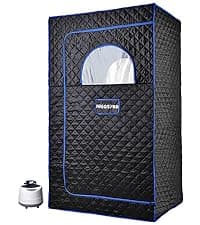 71in High Full Size Steam Sauna 600D Canvas, Sauna Box, Portable Steam Sauna, Personal Steam Sauna with Touchscreen 1000W & 2.6 L Steam Generator