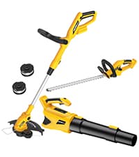 Cordless String Trimmer Compatible with Dewalt 20V Battery, 12-Inch Weed Wacker Cordless, Auto Line Feed, Electric Weed Eater Battery Powered, Grass Trimmer with 2 Replacement Spool