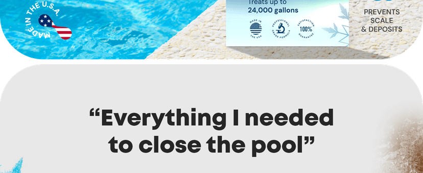 AquaDoc Pool Winterizing Kit - Above & Inground Pool Closing & Opening Made Easy - Up to 24,000 Gallons