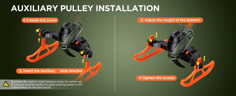 12-Inch Cordless String Trimmer & Edger, (2 x 21V 4.0Ah Electric Brush Cutter Battery Powered), with Auxiliary Bracket, Side Ball, 90° Rotary Head, Telescopic Handle, 3 Cutting Methods(WEG21T)