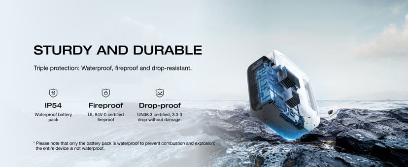 EF ECOFLOW Portable Power Station RIVER 3, 245Wh LiFePO4 Battery Power Station, 300W Up to 600W AC Output, <20 MS UPS & <30 dB, 1Hr Fast Charging Solar Generator for Outdoor/Camping/Home Use