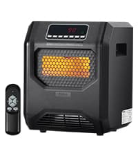 VEVOR Hanging Patio Heater, 1500W Outdoor/Indoor Electric Space Infrared Heater, IP34 Protection Ceiling Heater with 23.6 inch Pull Cord & 20 inch Adjustable Chain, for Porch,Patio,Dining Room,Studio