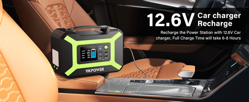 Portable Power Station 300W (Peak 600W), YKPOWER 296Wh Backup Lithium Battery Solar Generator with 110V AC Output, 60W USB-C PD Output, LED Light, Power Station for Outdoor Camping Travel RV CPAP Home