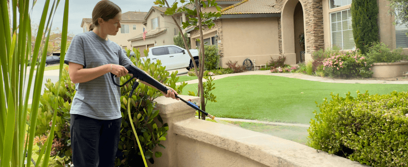 Pressure Washer Gun Set, Max W.P. 2320PSI, B.P. 5000PSI, M22-14mm & M22-15mm Fitting, 4 Stainless Steel Nozzle Tips & Holder, Replacement for Ryobi Powerstroke Greenworks and More Power Washers