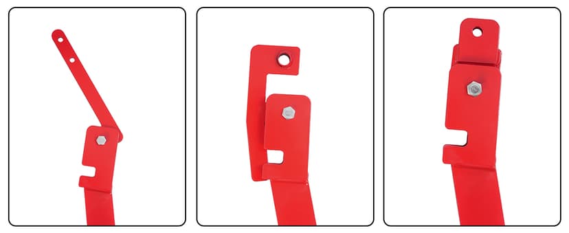 Hiller Furrower Kit for Rear Tine Tiller W/Adjustable Wing Fit for Land Reclamation 3 Kinds Connection Red Steel Replacement for 15683 Hiller-Furrower