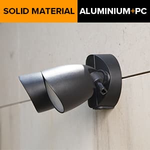 UME 2-Packs 2500 Lumen 32 Watt 28 LED Dual-Head Floodlight Outdoor, Full Metal Design, Waterproof Exterior Security Wall Light 5000K for Patio, Garden, Yard-Black