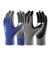 COOLJOB Thorn Proof Rose Pruning Garden Gloves for Women, Long Sleeve Padded Yard Work for Bush, Blackberry, Cactus, Heavy Duty/Puncture Resistant/Machine Washable, Medium, Yellow