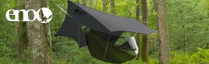 ENO Eagles Nest Outfitters JungleLink Shelter System with Hammock with Bug Net, Straps and Rain Tarp