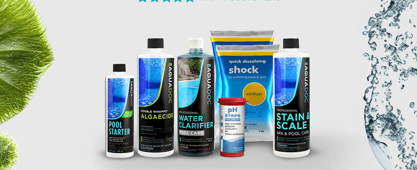 Pool Opening Kit - Pool Starter Kit for Inground Pool & Above Ground Pool Chemical Starter Kit to Open Your Pool - AquaDoc Pool Start Up Chemical Kit Designed for 15000 to 20000 Gallon Pool