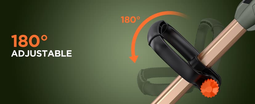 12-Inch Cordless String Trimmer & Edger, (2 x 21V 4.0Ah Electric Brush Cutter Battery Powered), with Auxiliary Bracket, Side Ball, 90° Rotary Head, Telescopic Handle, 3 Cutting Methods(WEG21T)