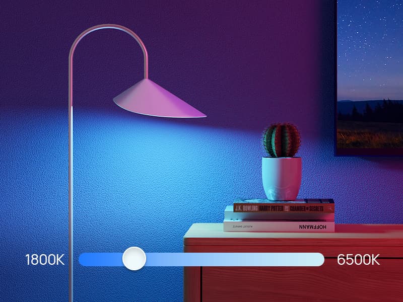 Linkind Matter Smart Light Bulb, BR30 Smart Bulbs, Recessed LED Color Changing Light Bulbs RGBTW, E26 Smart Flood Light Bulbs 650LM 60W Work with Alexa, Apple Home, Google Home, SmartThings, 4Pack