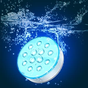 Pool Lights, Upgraded Rechargeable Submersible LED Lights with Remote IP68 Waterproof 16 Colors Hot Tub Underwater Pool Lights for Above Ground Inground Pool, Bath, Party, Vase 2 Pack