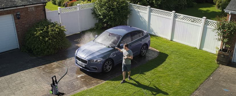 Pressure Washer, 4200PSI 2.6 GPM Power Washer with Foam Cannon 23FT Hose PATOOLIO Electric High Pressure Washer for Fences, Patios, Decks, Patios and Cars Powerwasher