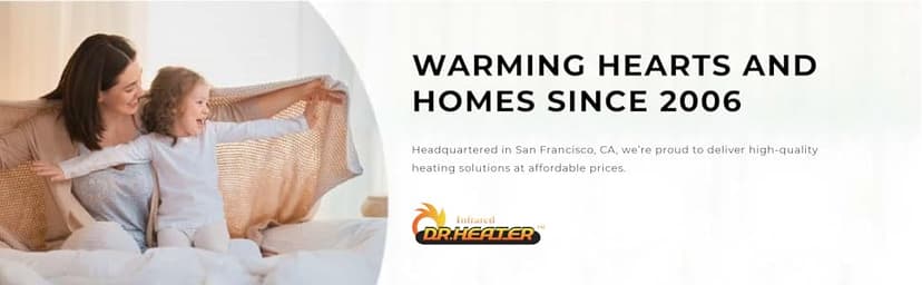 Dr. Infrared Heater Ecoheat Wall Hung or Wall Mounted Electric Space Heater, Dual System with Infrared and Fan Forced, Remote Control, 1500W, White