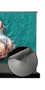VIVIDSTORM Motorized Floor Rising UST ALR Projector Screen for Home Theater, Tensioned Wrinkle-Free Surface, Smart App and Voice Control, No Wall Mount Needed,VSDSTUST120H