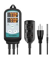 VIVOSUN Portable Greenhouse Heater, 1500W/750W Electric Heater, 3 Modes for Fast Heating, Overheat Protection, Dustproof Design for Grow Tents, Patios & Outdoors