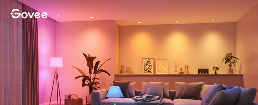 Govee BR30 Smart Light Bulbs, Works with Matter, Alexa and Google Assistant, LED Light Bulb, WiFi RGBWW Color Changing Flood Light Bulbs, Recessed Can Light Bulb, 2.4Ghz only, 850 Lumen, 4 Pack