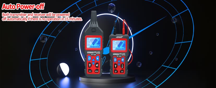Underground Cable Wire Locator, RockyMars Cable Tester Wire Tracker, Detect Cables, NF826 Underground Wire Locator for Dog Fence Cables, Wire Detector Test Short Circuit Breaker of Wall