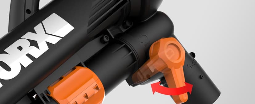 WORX 12 Amp Trivac 3-in-1 Electric Leaf Blower/Mulcher/Vacuum WG509 Metal Impeller for Fine Mulching