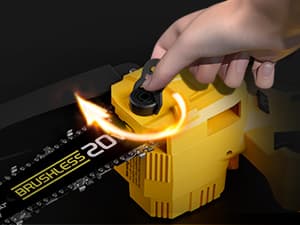 Cordless Mini chainsaw compatible with Dewalt Battery 20V MAX,Brushless Chainsaw With Automatic Chain Tensioning Device & Auto Oiler,Portable Power Chainsaw for Logging|Tree Trimming(Battery Included)