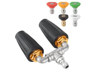 Pressure Washer Tips Power Washer Soap Nozzle Tips Multiple Degrees 1/4 Quick Connect Design Up to 4,500 PSI 2.5 GPM(5-Pack)