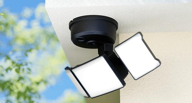 Olafus 60W Flood Lights Outdoor, Switch Controlled 6000LM LED Security Lights, IP65 Waterproof Outside Floodlights, 6500K Exterior Flood Light Fixture Wired for House Yard Porch Eave Black