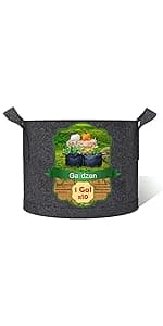 Gardzen 2-Pack 50 Gallon Grow Bags, Aeration Fabric Pots with Handles, Pot for Plants