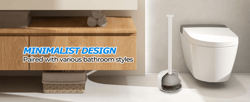 2Pack Toilet Plunger with Holder,Plungers for Bathroom with Holder, Toilet Plunger with Cover,Bathroom Plunger,Bathroom Decor,Bathroom Accessories,Toilet Bowl Cleaners,White