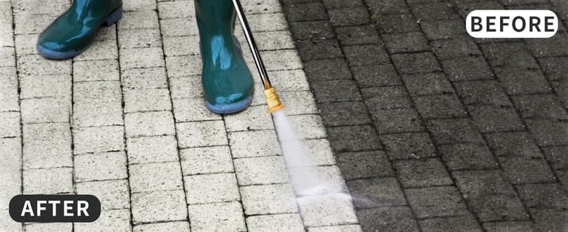 2025Upgraded Electric Pressure Washer with Adjustable Touch Screen 5000PSI 3.3GPM/8 Level, 58Total Long, 4 Quick Connect Nozzles,Inlet Hose&Filter&Foam Cannon for Cars/Fences/Driveways/Home Cleaning
