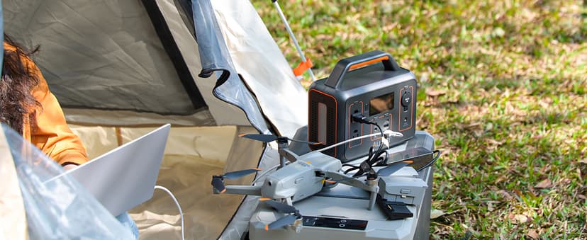 ALLWEI 300W Solar Generator with 100W Solar Panel Included, 280Wh Portable Power Station with AC Outlet USB Port, Solar Powered Battery Generator for Outdoor Camping, Home Backup, Power Outage