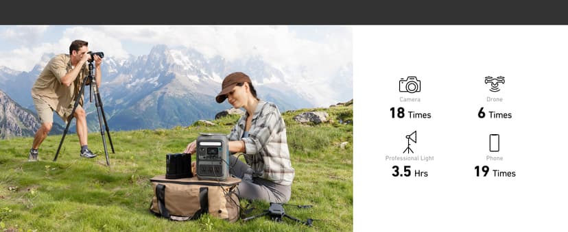 Anker SOLIX C300 Portable Power Station, Outdoor 288Wh LiFePO4 Battery, 300W (600W Surge) Solar Generator, 140W Two-Way Fast Charging, for Camping, Traveling, and Emergencies (with 60W Solar Panel)