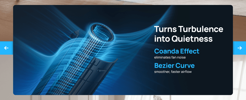 Dreo Tower Fan for Bedroom, 25ft/s Velocity 28dB Quiet Floor Fan, 90° Oscillating Fans for Indoors with 4 Speeds, 4 Modes, 8H Timer, Bladeless Standing Fan, Black, Nomad One (DR-HTF007)