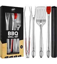 Kaluns Universal Stainless Steel Smoker Box, Gas or Charcoal Grill Smoke Box, Works with Wood Chips, add Delicious Smoked Flavor, Hinged Lid,Warp Free Grill Accessories