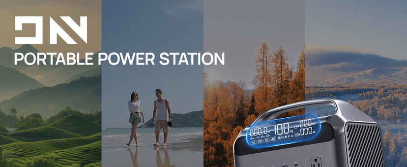 Portable Power Station 600W with Solar Panel 80W, 288Wh LiFePO4 Battery Backup w/2 AC Outlets, 1.7H Fast Charging Solar Generator for Camping, RV Travel, Home Emergencies