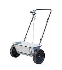 Yard Commander - 400LB Heavy Duty Tow Behind ATV Trailer Steel Dump Cart - 10-Cubic Feet Capacity - Garden Utility Trailer - Trailers with Removable Tailgate for Riding Lawn Mower Tractor