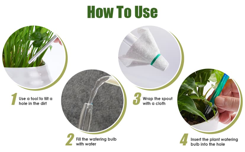 Self-Watering Glass Globes 2PCS Flamingo Gradient Hot Pink 10" Long Hand Blown Bulbs Pot Plant Waterer Home Indoor Outdoor Garden Patio Hanging Flower Spike Decorative Automatic Irrigation System