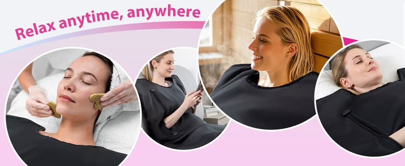 Portable Infrared Sauna Blanket, Detox & Relaxation at Home, Adjustable Timer 1-60 Min, Temperature Range 86-158℉, 6 ft x 2.6 ft, Oxford Fabric