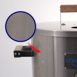 Universal 20-pound Stainless Steel (25-servings) Charcoal Barrel Smoker with Thermometer & Airlock system - 20.5"x 29.6" x ⌀15.5", 2 in 1 Vertical Grill and Smoker, Slow Cooking Barrel