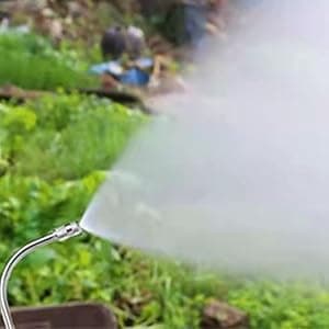 Mist Watering Wand For Hanging Baskets,25 Inch Spray Wand With Adjustable Nozzle, Car Pet Window Cleaning Tool, Great For Watering Seedbeds, Hanging Plants, Deck Plants.(90-degree curved nozzle)